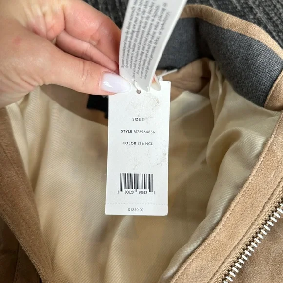 Vince 100% goat leather jacket